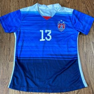 Woman’s large usa Morgan soccer jersey